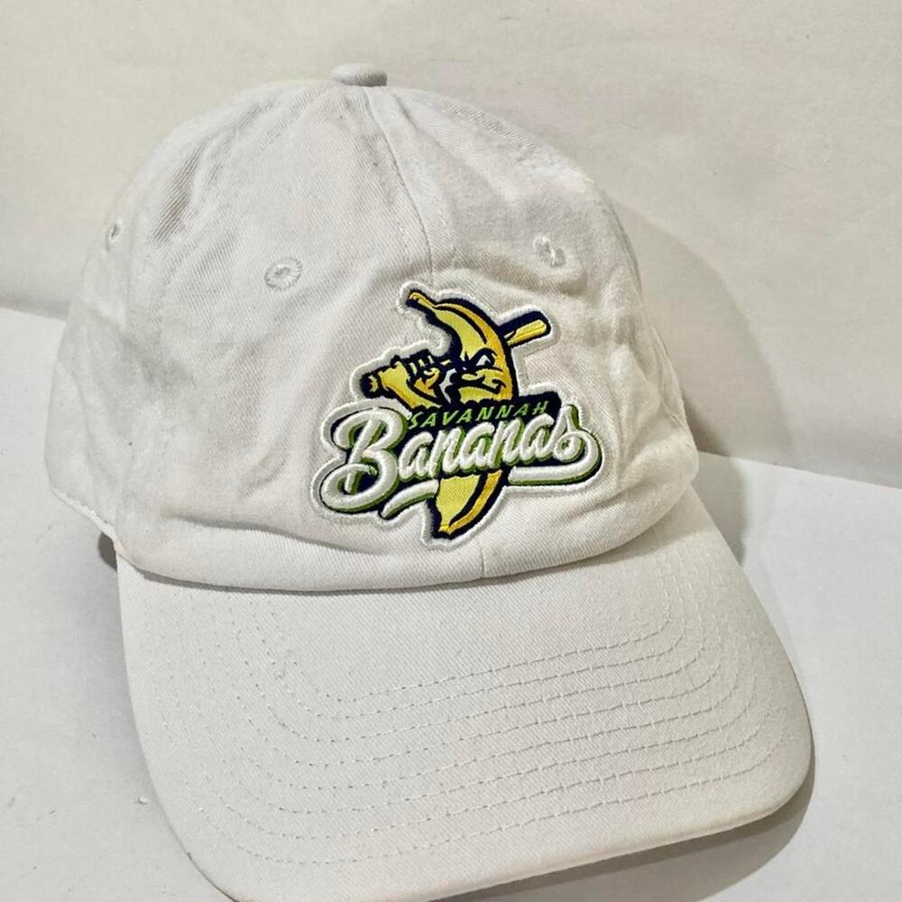 Baseball Savannah Banana White Baseball Cap Hat Brimm Ridder